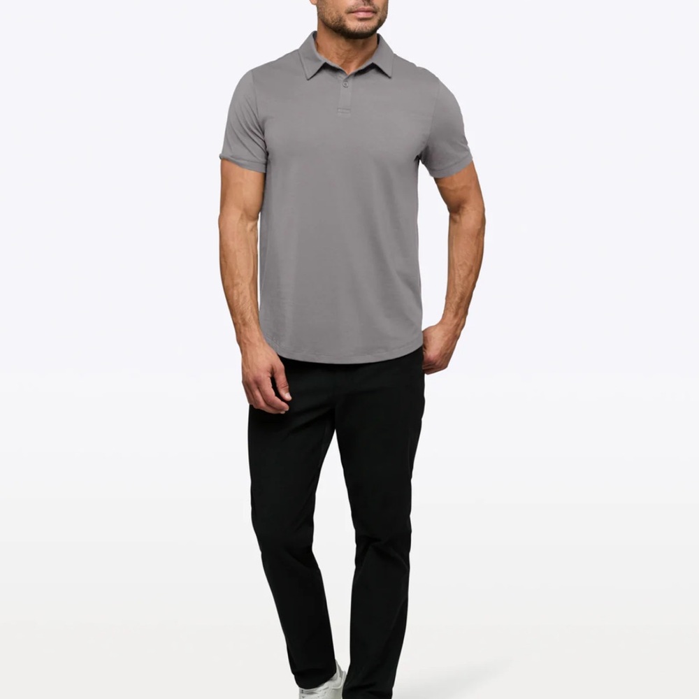 CUTS Clothing Prestige Curve Hem Pima Cotton Colo SZ L
